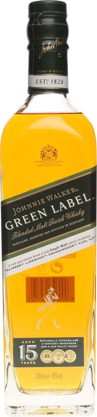 Johnnie Walker Green Label | 43 % | 0,7 L